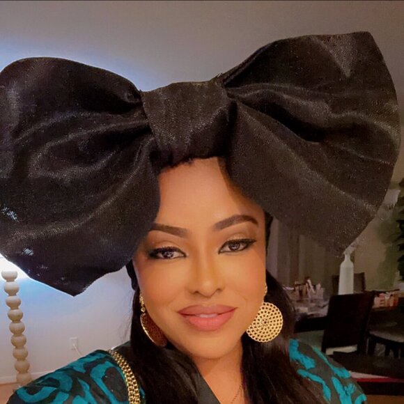 Oversized BOW Metallic Aso-oke Auto Gele High Quality Made in Nigeria - Picture 10 of 11